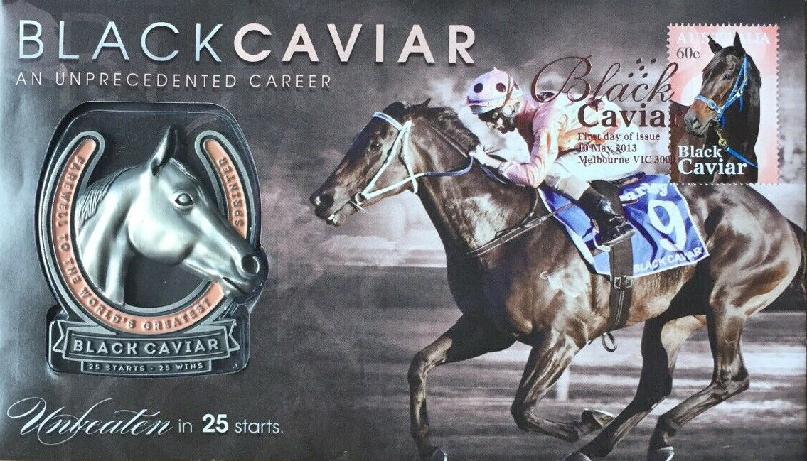 2013 Australian Black Caviar 25 Wins Medallion PNC 1st Day Issue