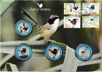 2023 Fairy-wrens postal numismatic cover 