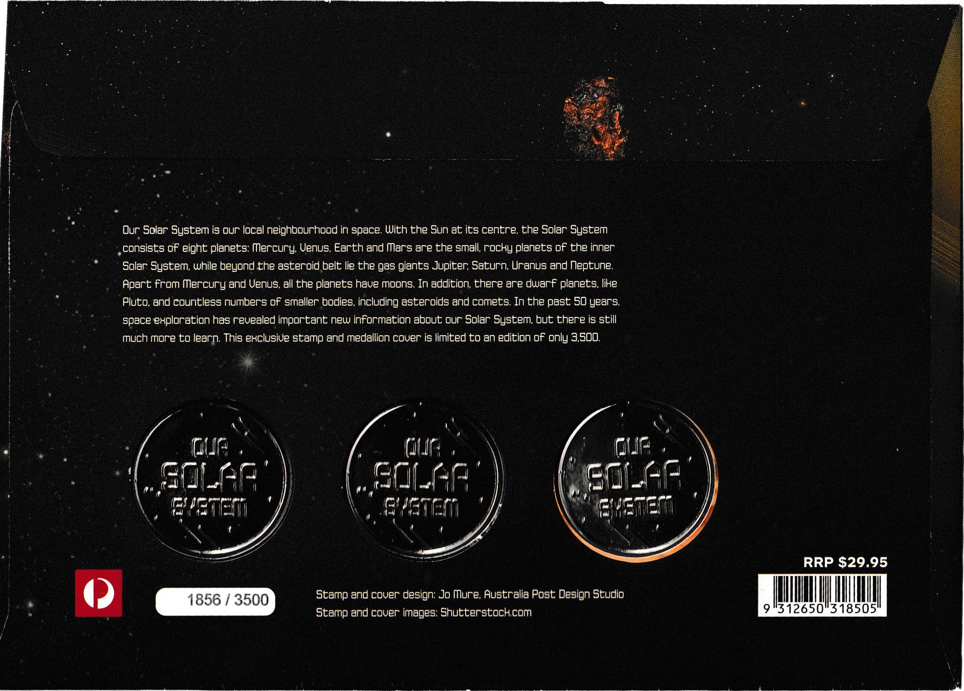 2015 Our Solar System Spinning Medallion Limited Edition PNC