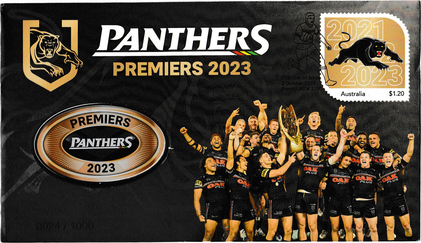 2023 NRL Grand Final - Panthers Premiers 2023 Postal Medallion Cover
