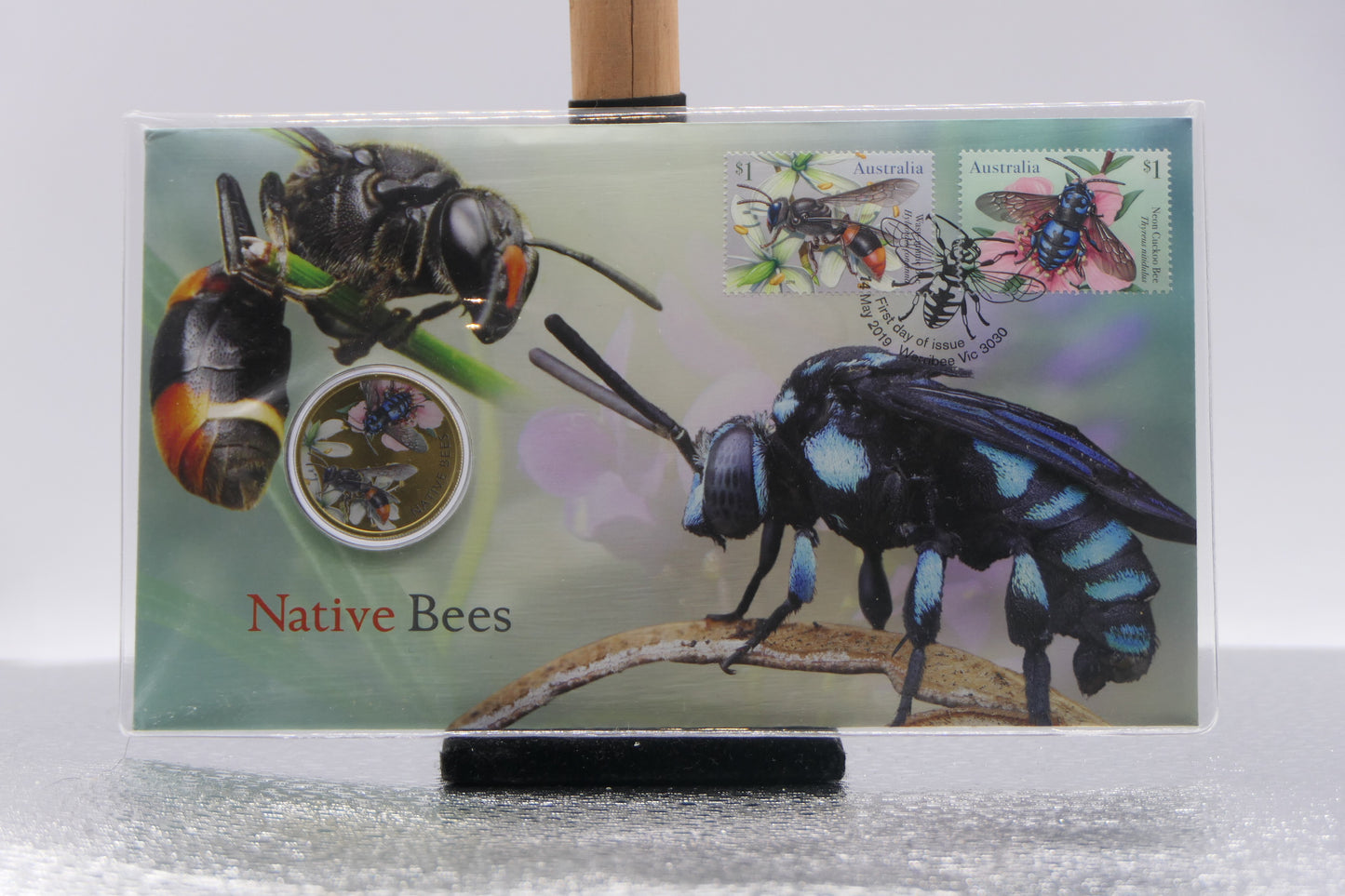 2019 Australia Post Native Bees PNC front