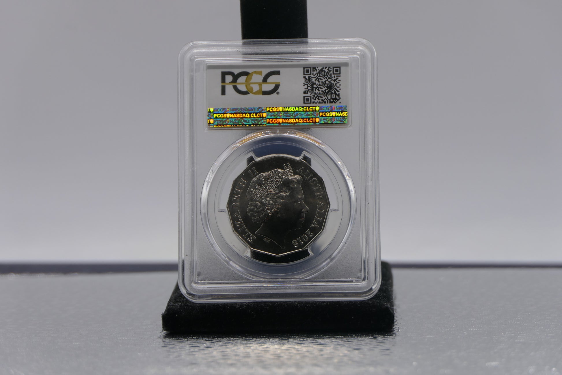 PCGS MS69 1984 VK Commodore 50c Graded Coin reverse