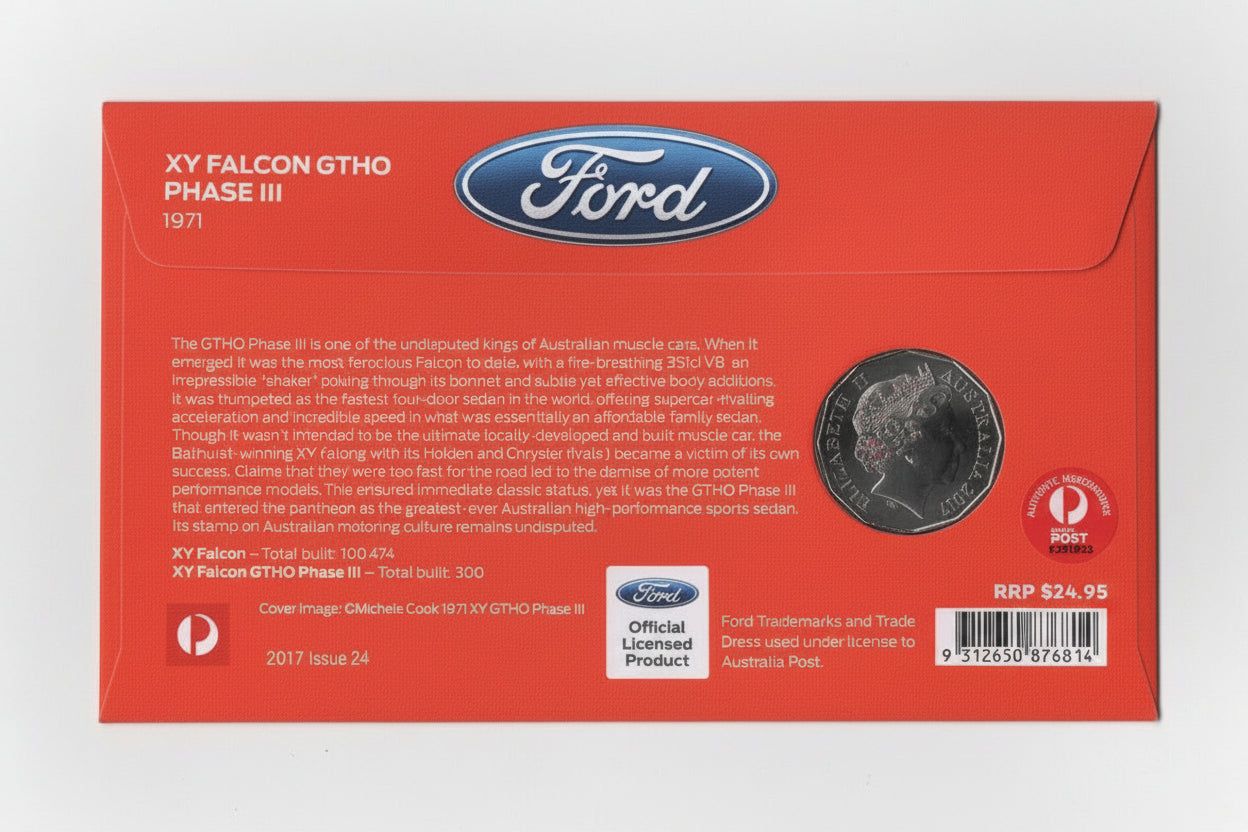 2017 Australia Post Ford 1971 XY Falcon GTHO Phase III PNC reverse