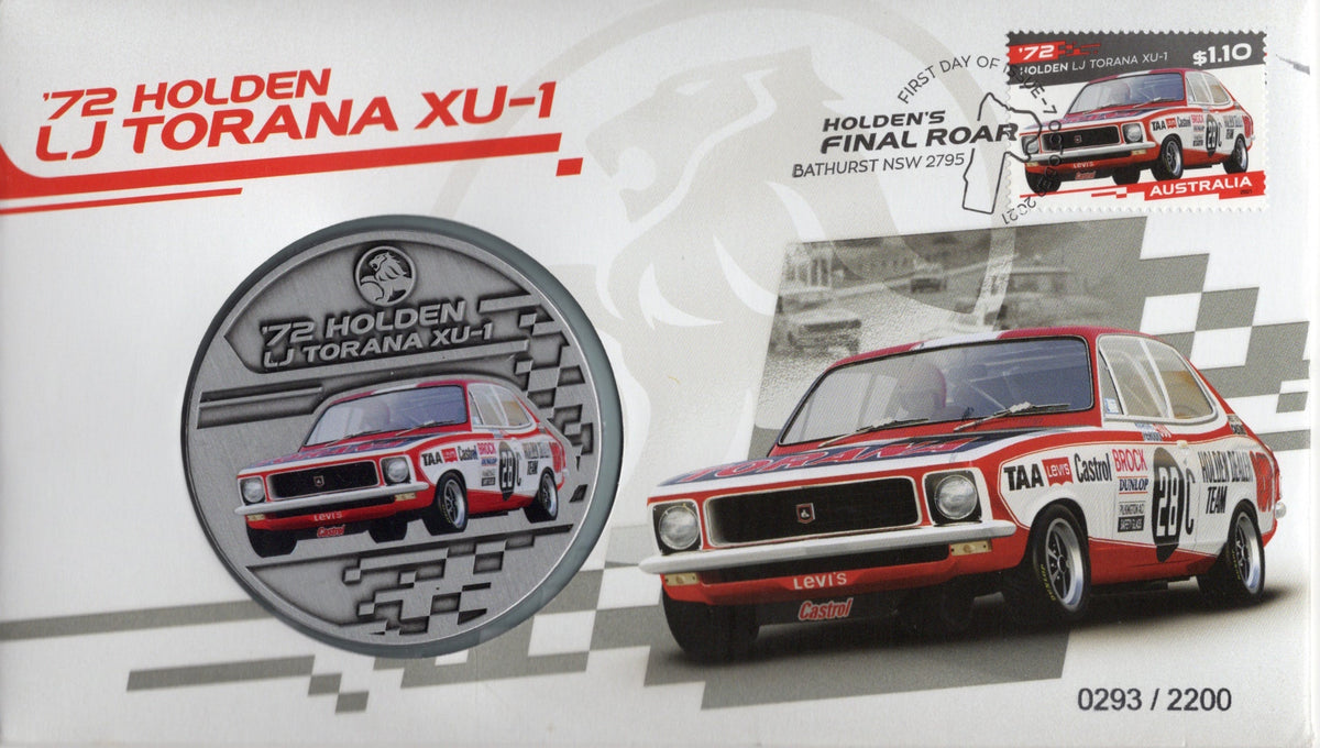 2021 Holden's Final Roar '72 Holden LJ Torana XU-1 Medallion Cover #0293/2200