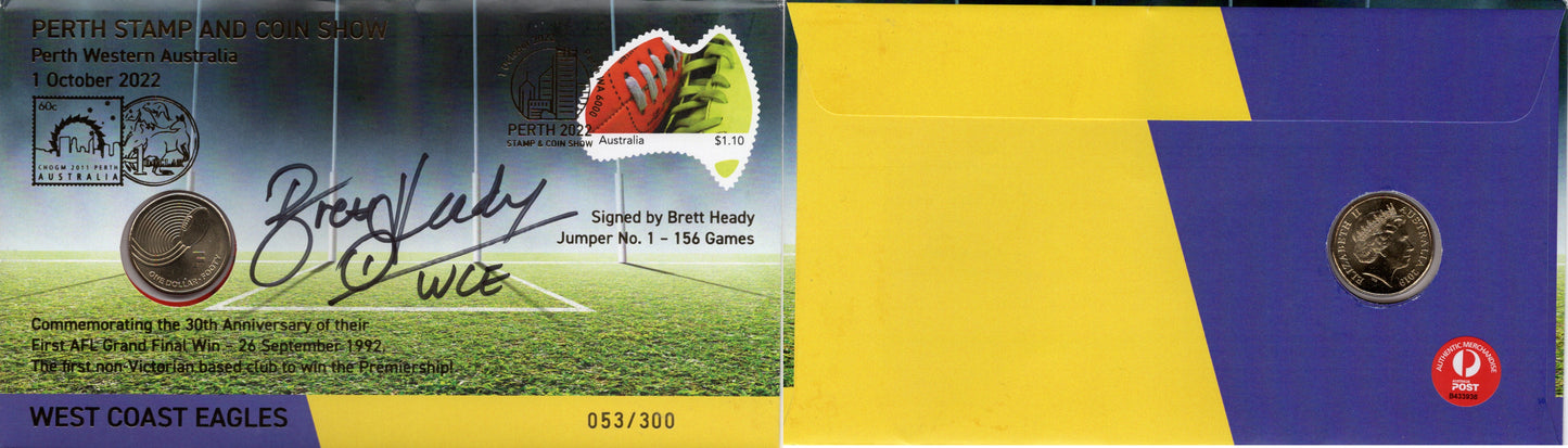 2022 Perth Show West Coast Eagles 30th Anniversary PNC Front and Reverse