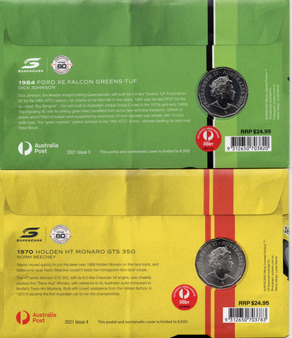 Supercars 60 Years Monaro GTS 350 and Greens-Tuf Two-PNC Set 072/500 Front