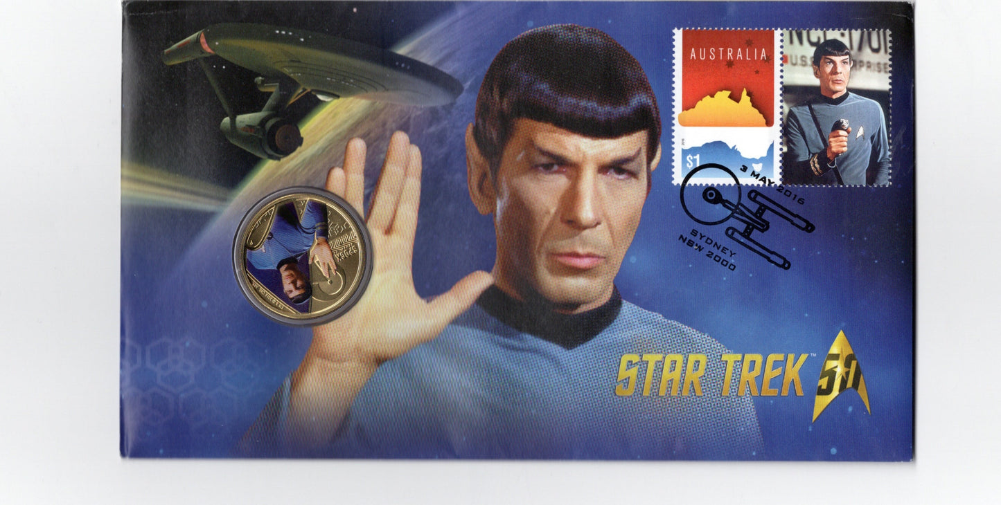 2016 Star Trek 50th Anniversary Mr Spock PNC Front