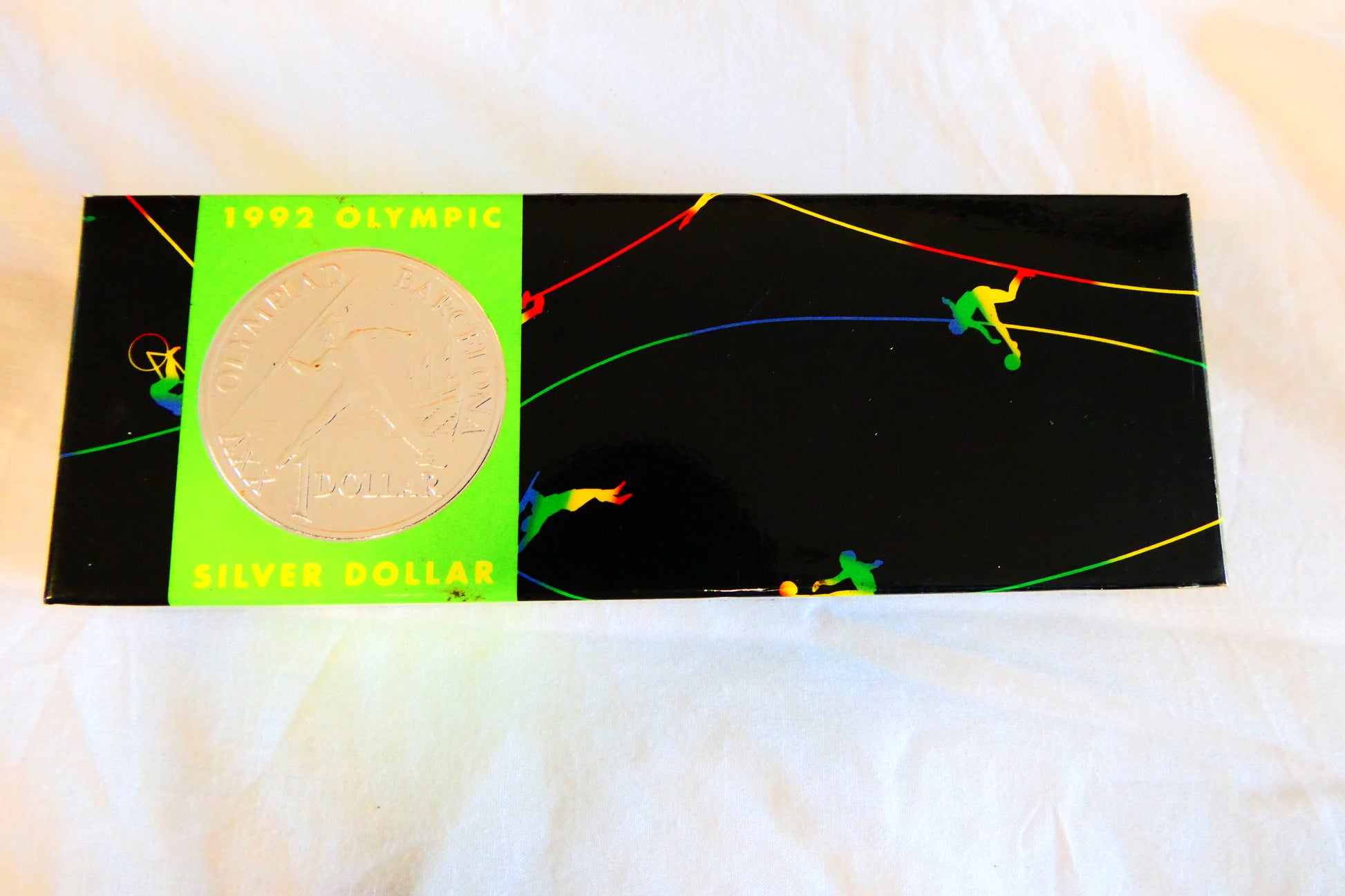 1992 Olympic Silver Dollar — Barcelona Olympics front