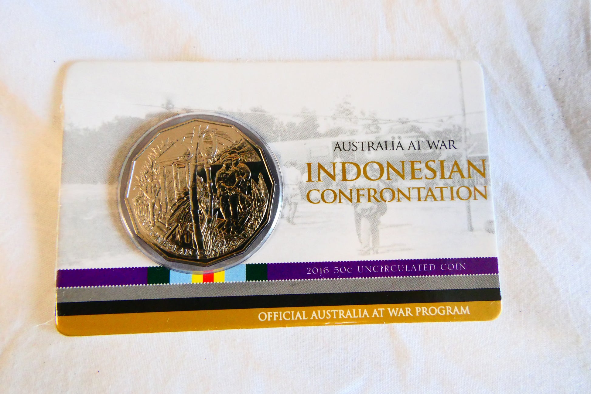 2016 Australia at War — Indonesian Confrontation 50c Uncirculated Coin front