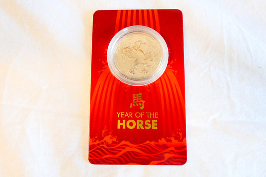 Year of the Horse — Australian $1 Coin Card front
