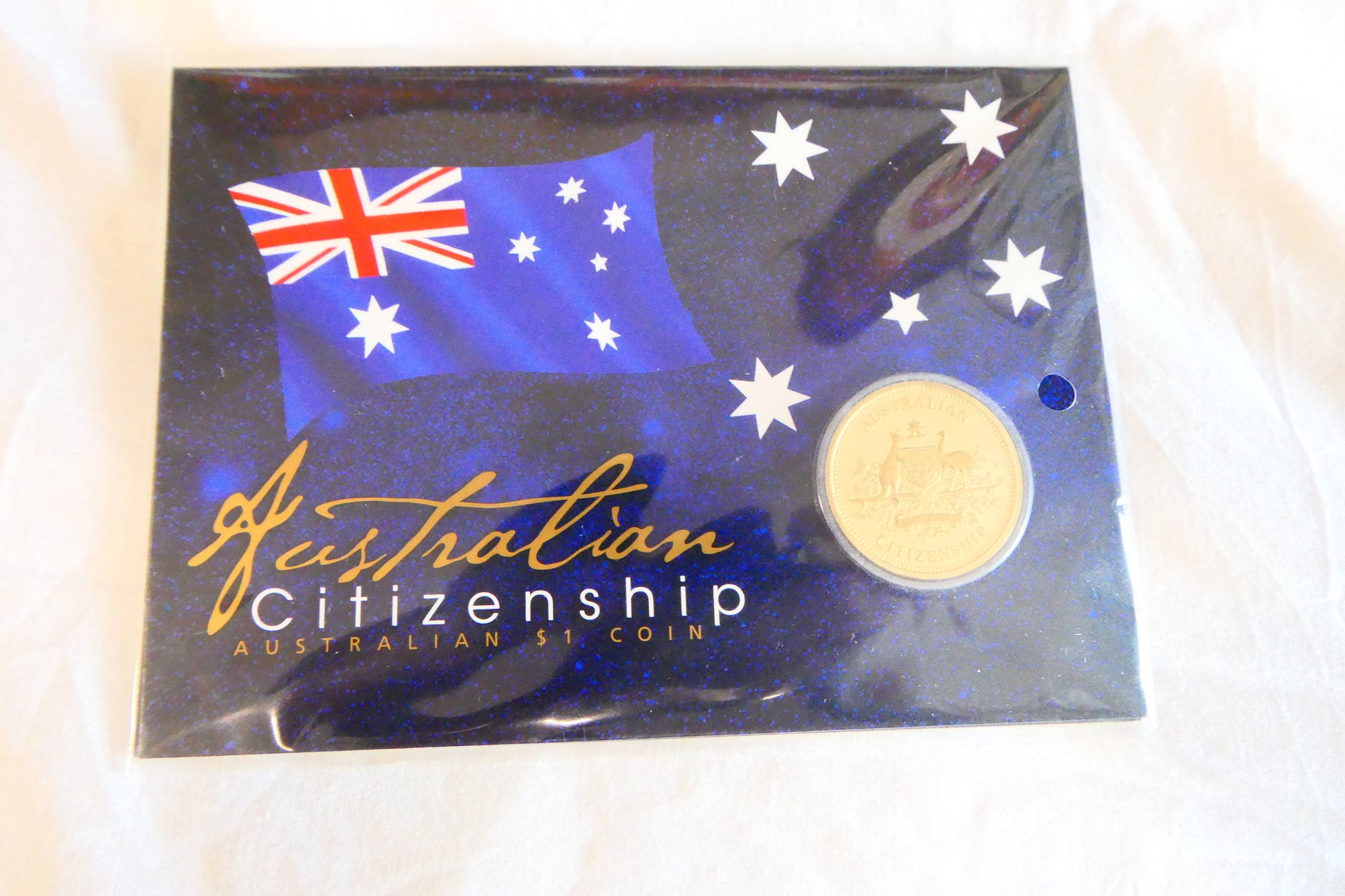 Australian Citizenship — Australian $1 Coin Presentation Folder front