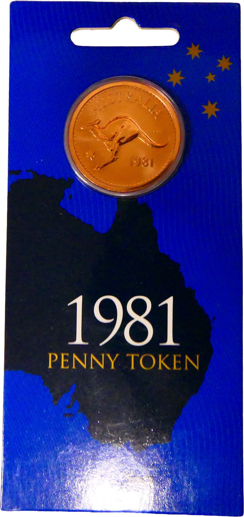 1981 Penny Token front