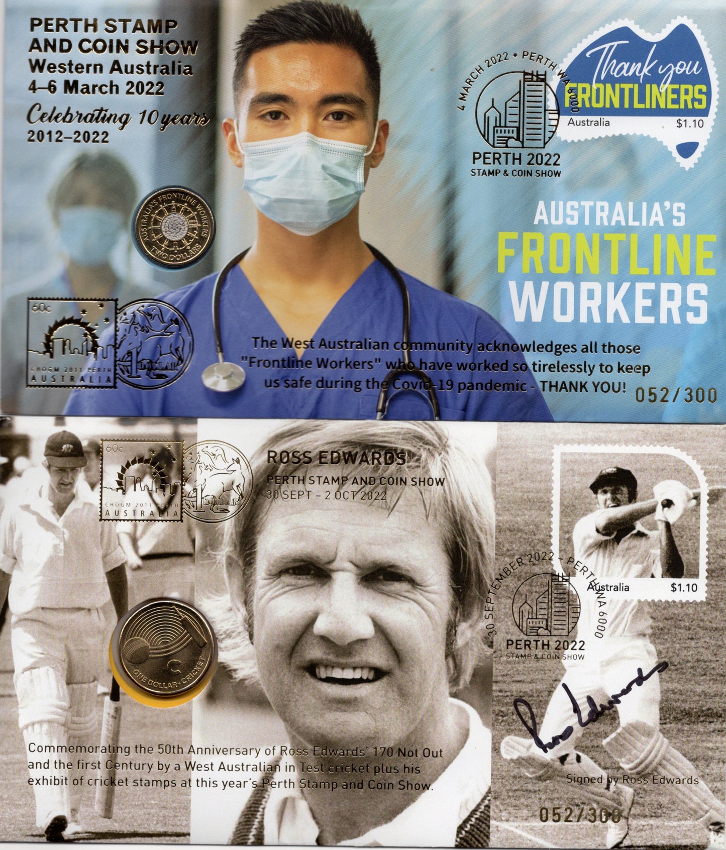 2022 Perth Show Australia's Front line Workers snd Ross Edwards Set 052/300 