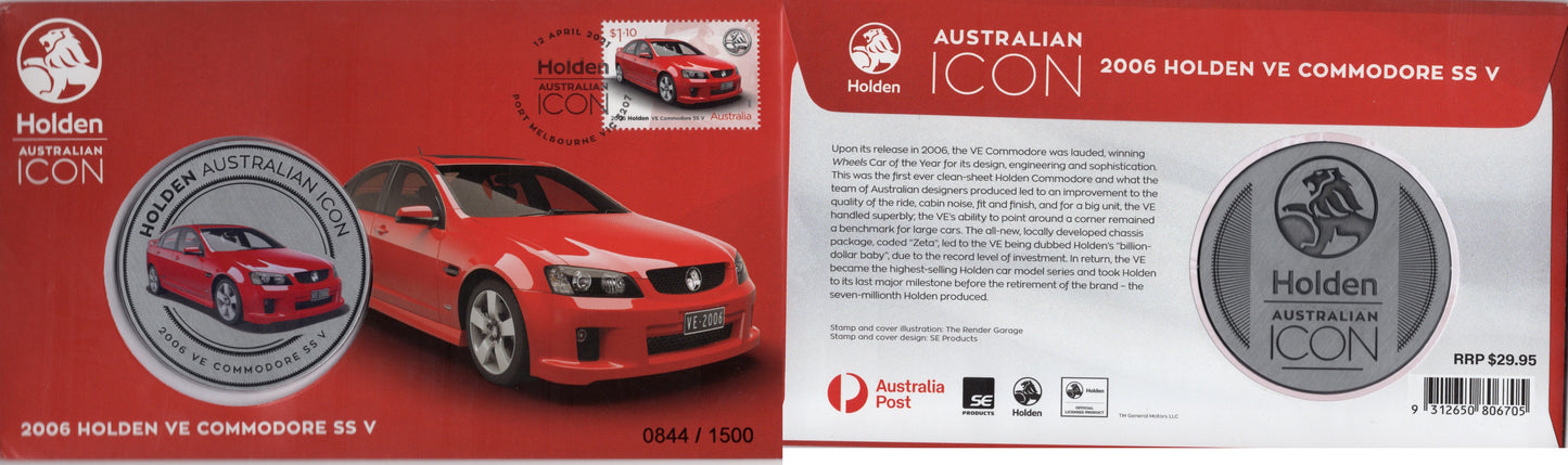 2006 Holden Commodore ss v postal numismatic cover