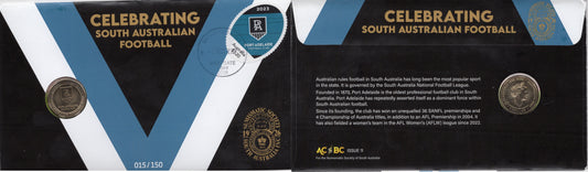 celebrating south australian football port adelaide overprint 015/150