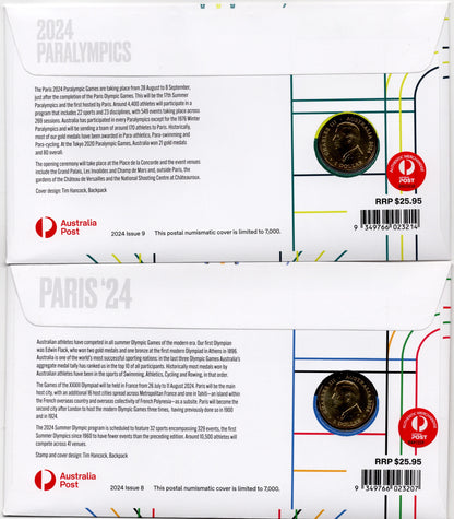 2024 Issue 8 - PNC Paris 2024 Olympics with RAM Coloured $1 Olympic Coin PNC