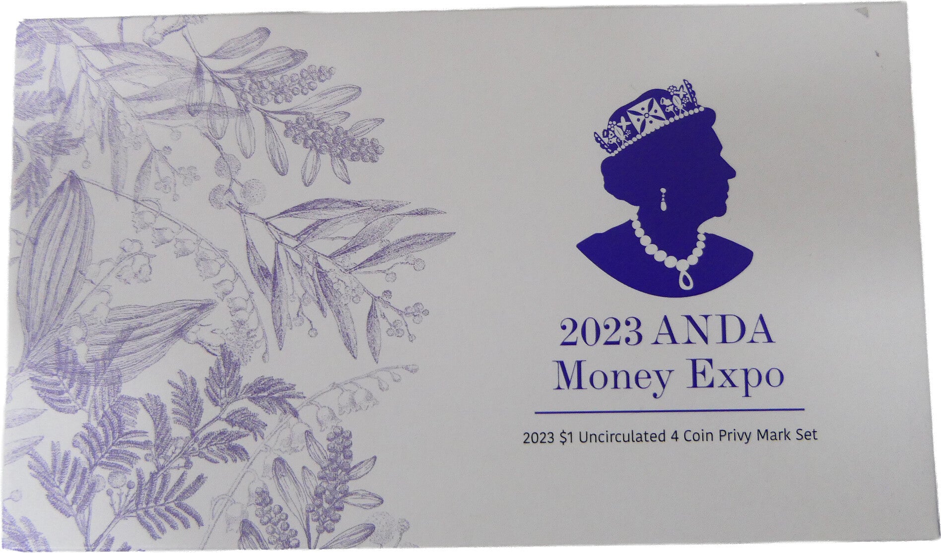2023 ANDA Money Expo $1 Uncirculated 4 Coin Privy Mark Set front