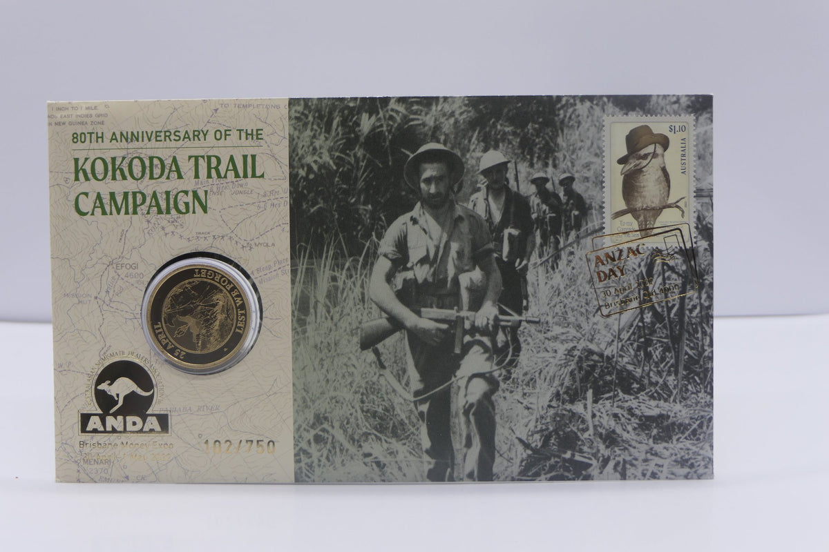 2022 Kokoda Trail Campaign 80th Anniversary ANDA Brisbane PNC #102/750
