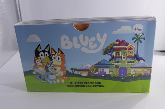 Bluey 10-Piece Stamp and Coin Cover Collection