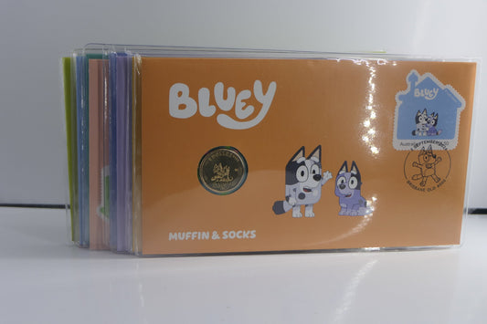 Bluey 10-Piece Stamp and Coin Cover Collection