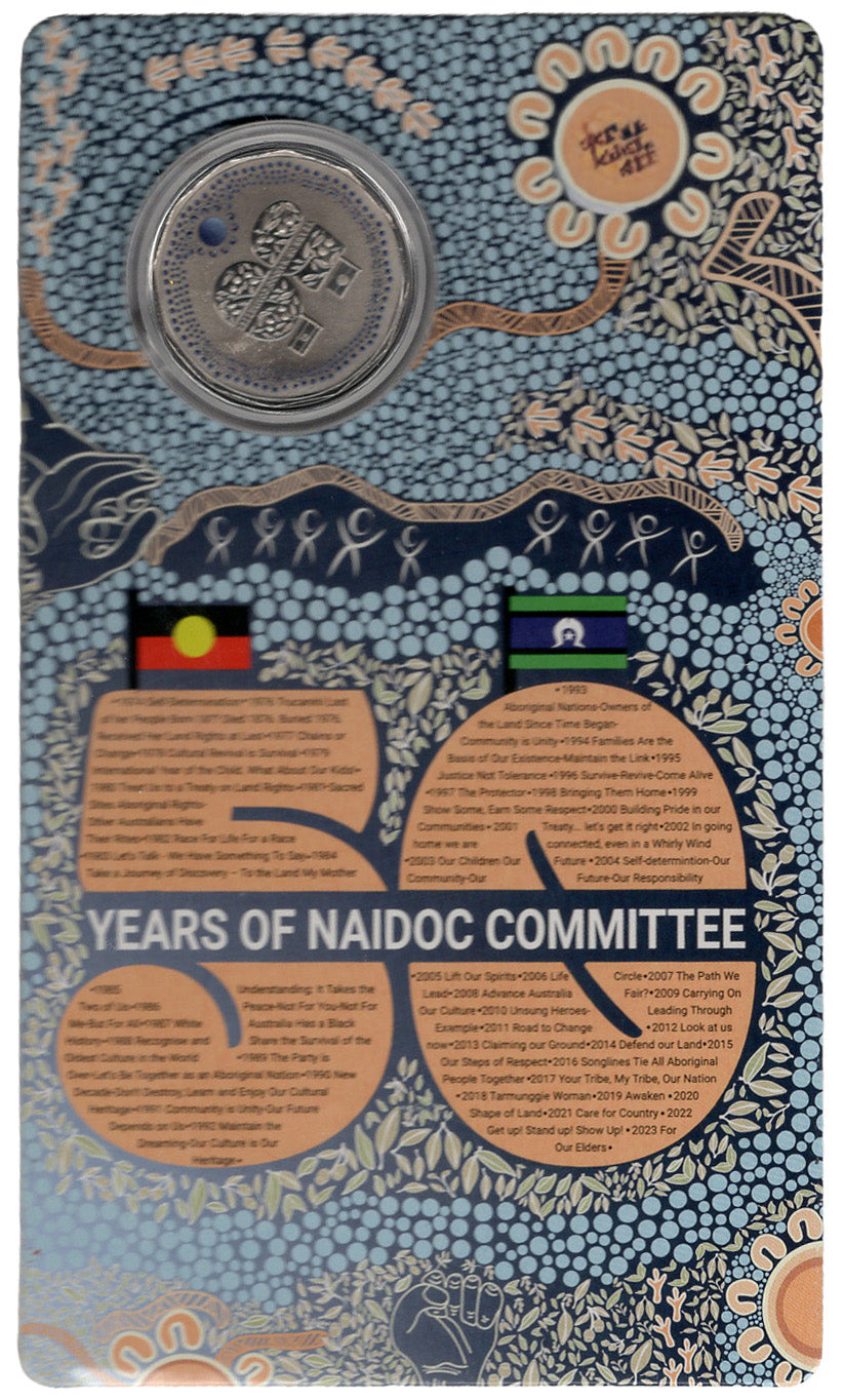 2024 Fifty Cent NAIDOC Week Coloured (50c) Uncirculated Australian Decimal Coin