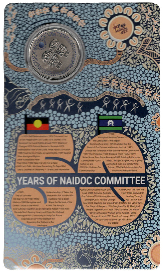 2024 Fifty Cent NAIDOC Week Coloured (50c) Uncirculated Australian Decimal Coin