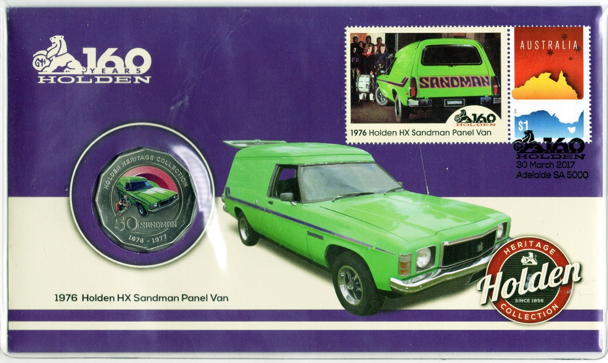 2017 Holden Heritage Collection 1976 Holden HX Sandman Panel Van 50c PNC