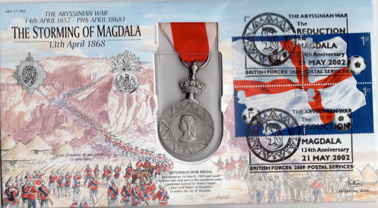2002 The Abyssinian War – The Storming of Magdala 134th Anniversary Medal Cover