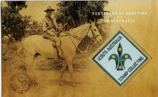 2008 Centenary of Scouting in Australia Prestige First Day Cover with Scout Badge