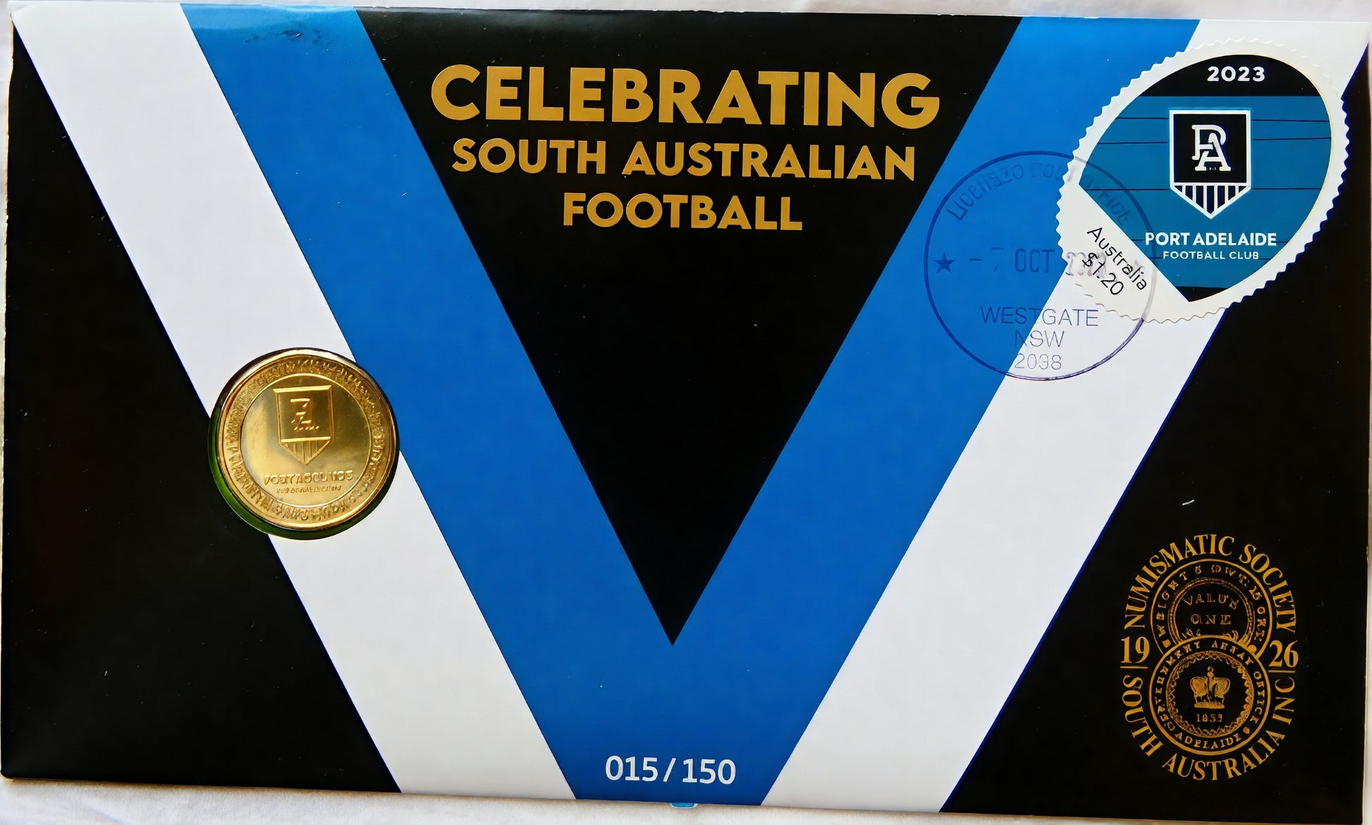 2023 Celebrating South Australian Football — Port Adelaide Football Club PNC — 015/150 front