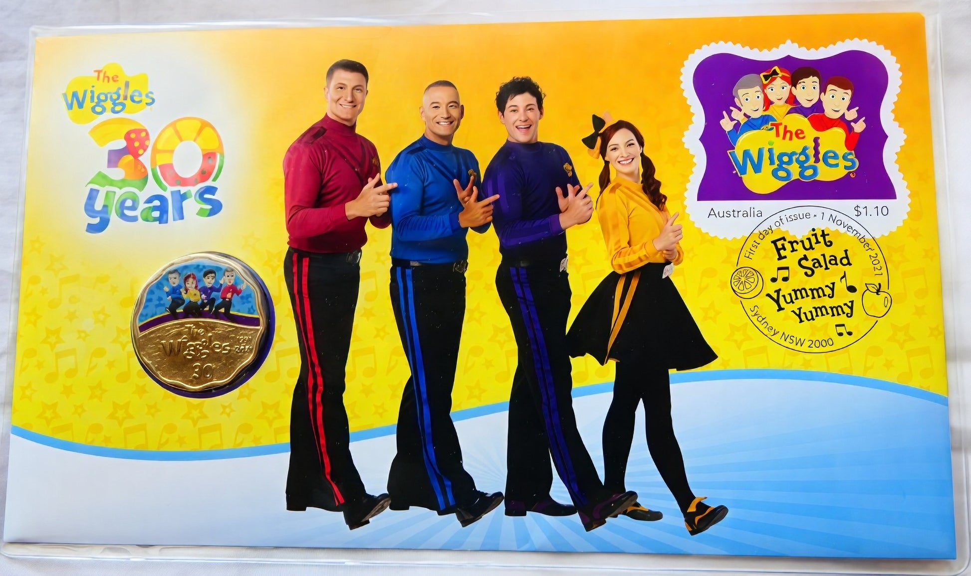 2021 the Wiggles 30 Years PNC — Group Photo — First Day of Issue Sydney front
