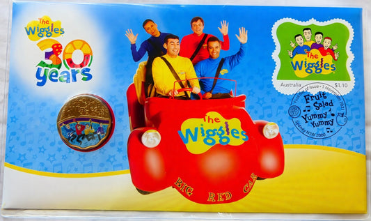 2021 the Wiggles 30 Years PNC — Big Red Car — First Day of Issue Sydney front