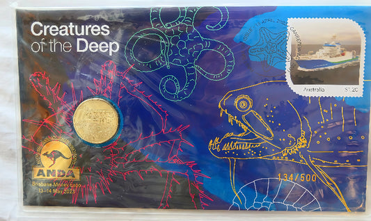 2023 Creatures of the Deep PNC — ANDA Brisbane Money Expo — 134/500 front