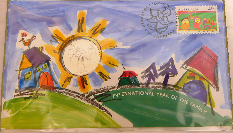 1994 International Year of the Family PNC — First Day of Issue Canberra Act front