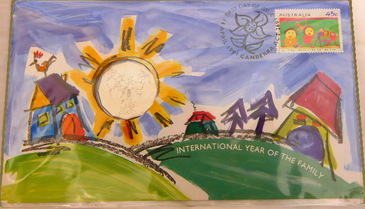 1994 International Year of the Family PNC — First Day of Issue Canberra Act front