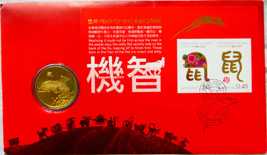 2008 Year of the Rat Christmas Island PNC front