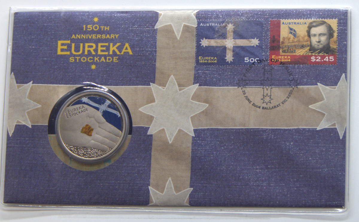 Australia 2004 Eureka Stockade 5 Dollar PNC front
