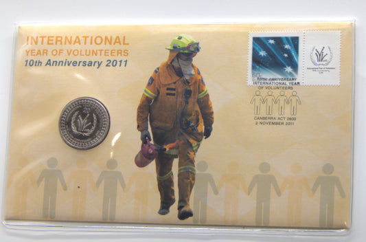 2011 20c International Year of Volunteers 10th Anniversary PNC front