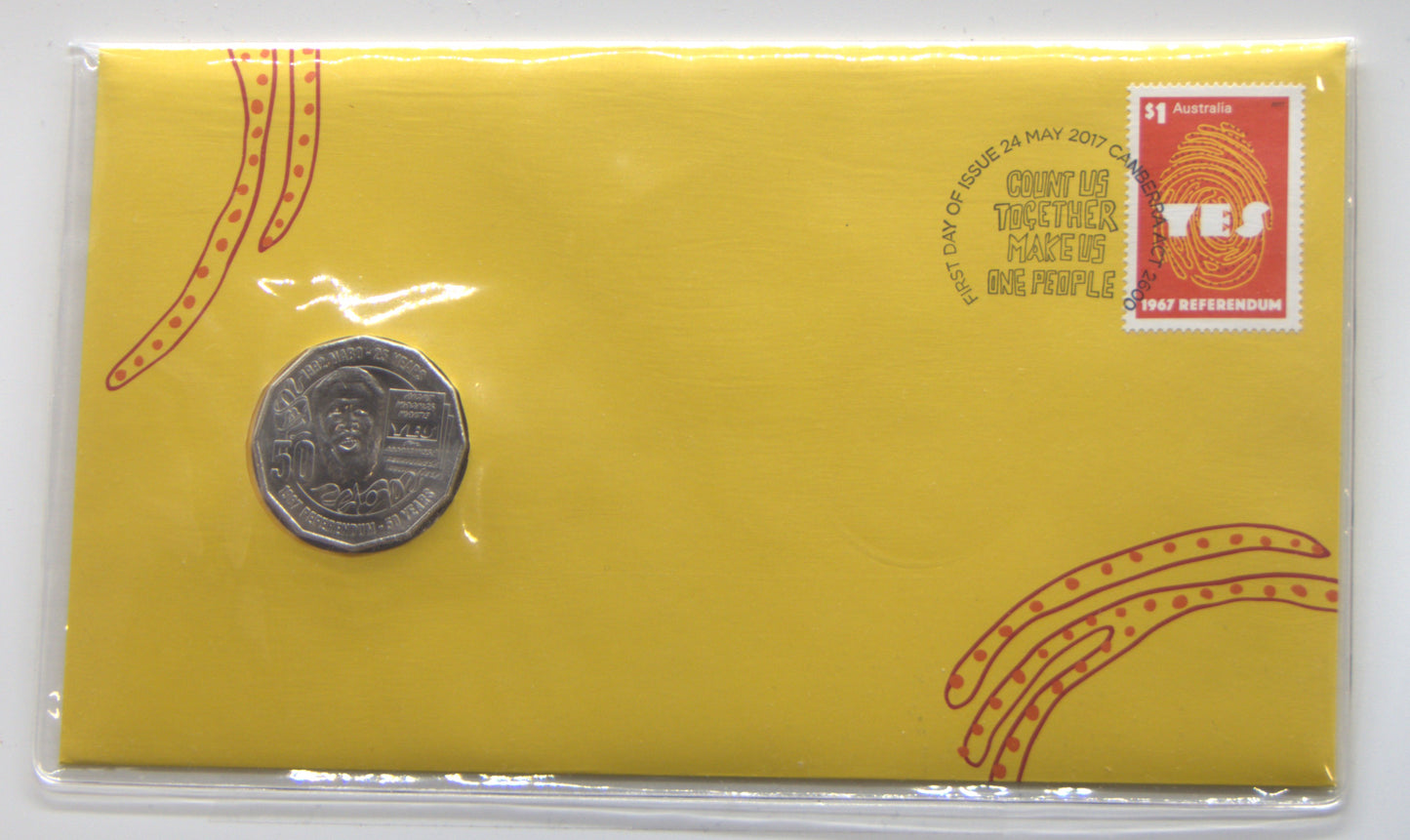 2017 PNC 1967 Referendum with Mabo Royal Australian Mint PNC front