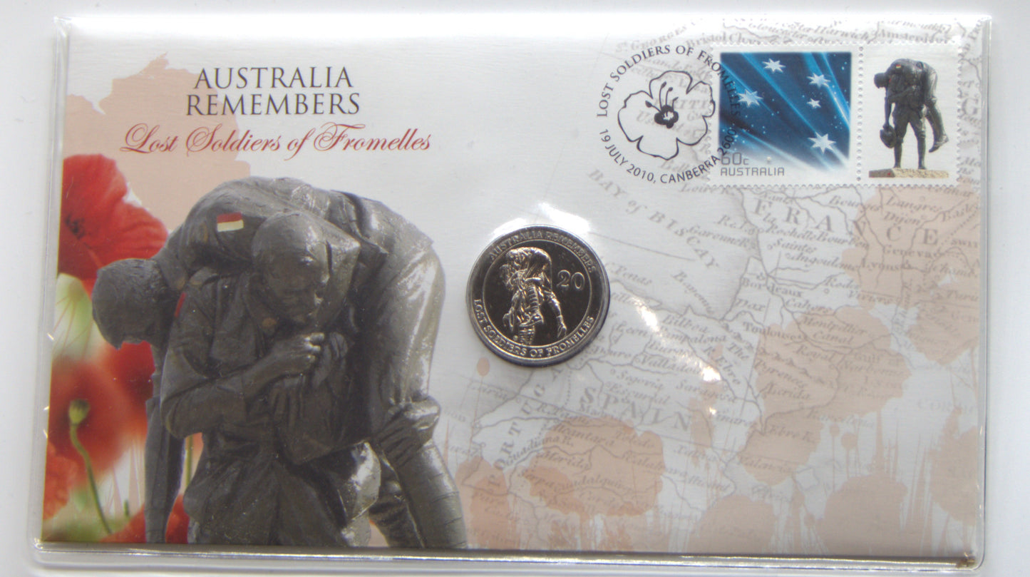 2010 20c Australia Remembers — Lost Soldiers of Fromelles PNC front