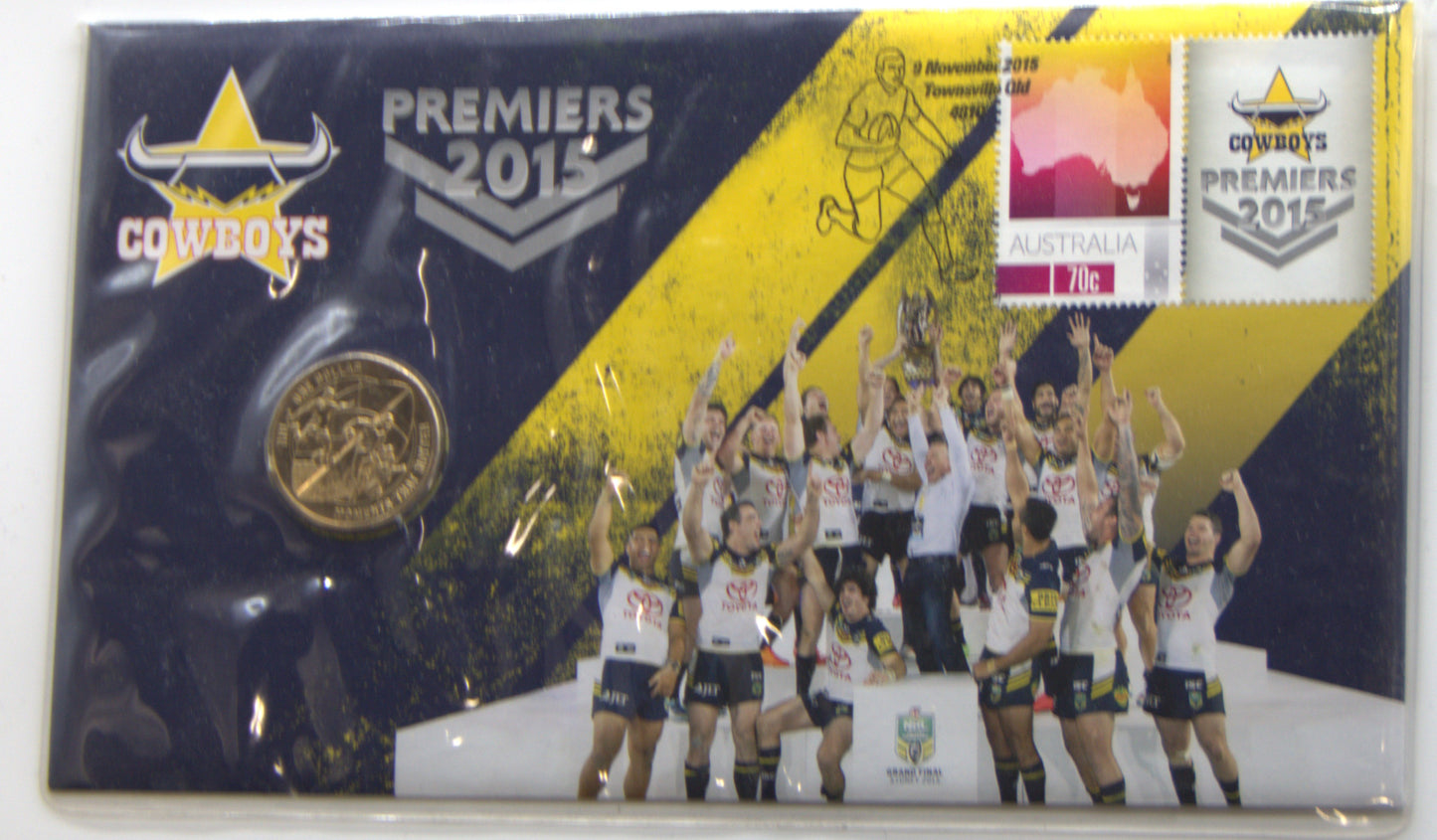 2015 $1 NRL North Queensland Cowboys Premiers PNC front