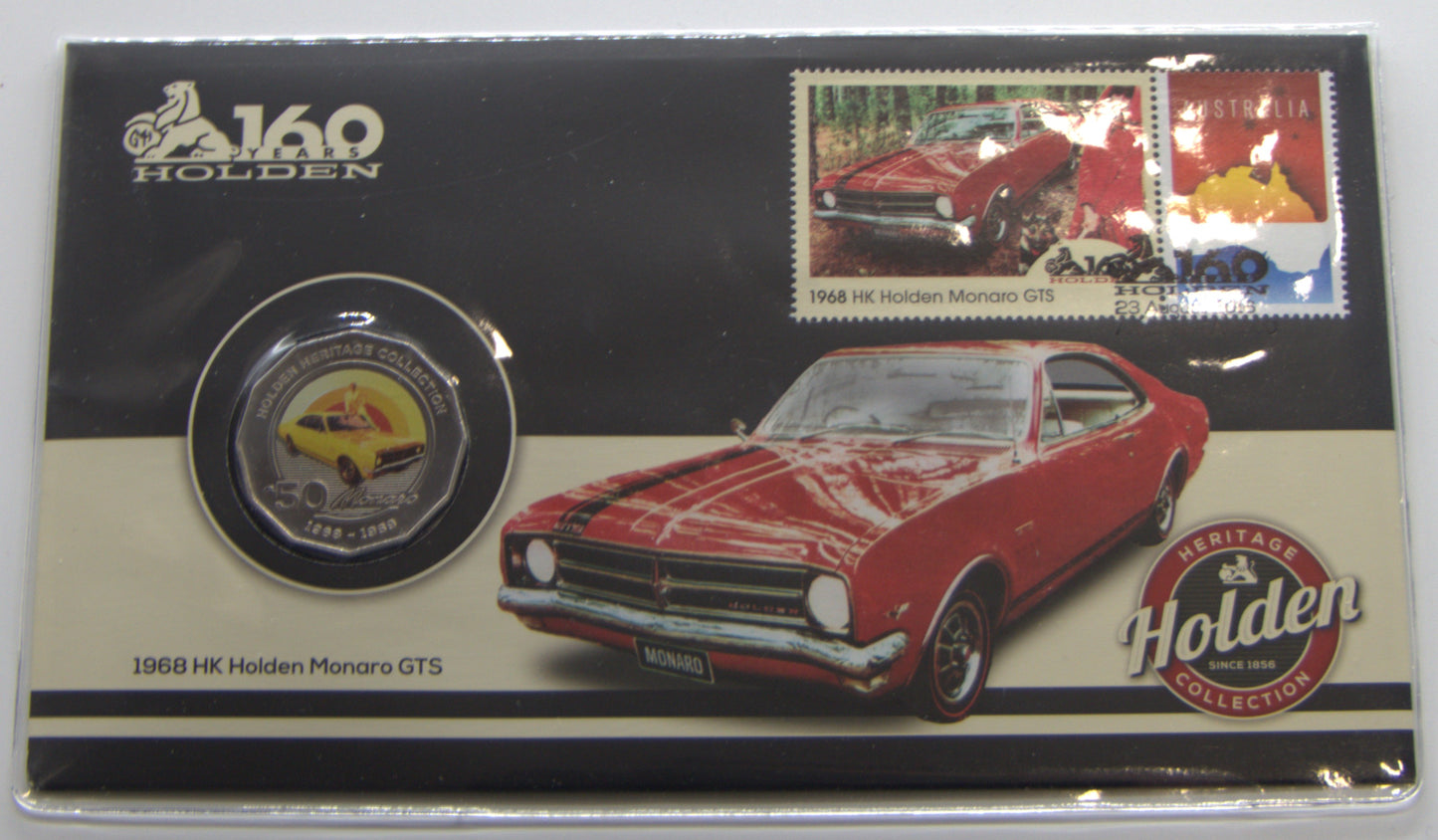 2016 PNC 50c Holden Heritage 1968 Hk Monaro Gts 160 Years of Holden front