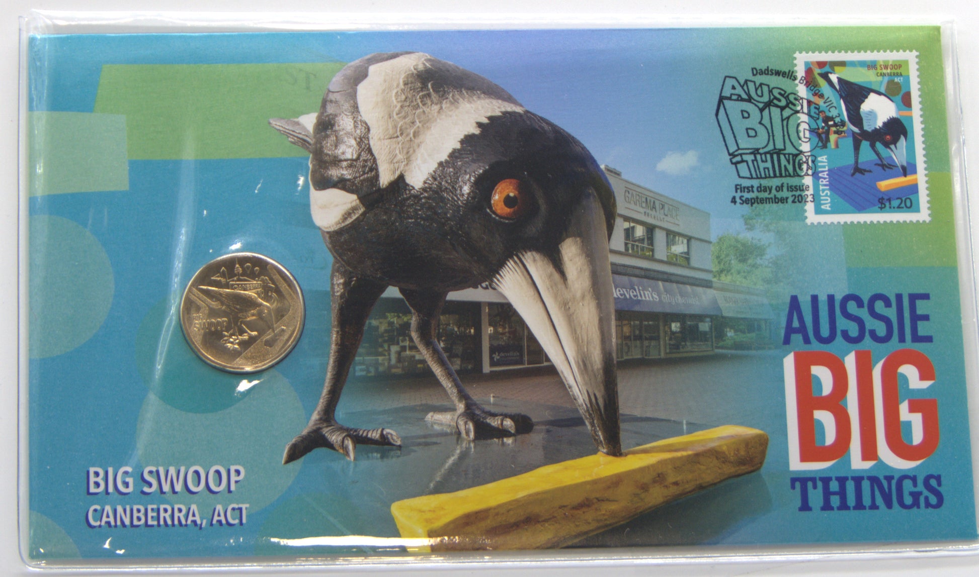 Royal Australian Mint Aussie Big Things Swoop 2023 PNC front
