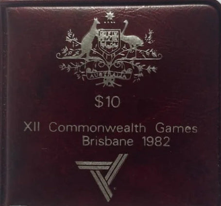 1982 Silver 10 Dollar Proof Coin Brisbane Commonwealth Games