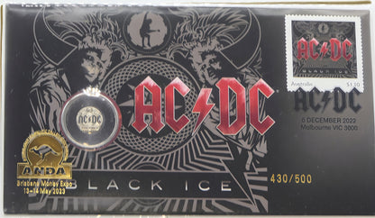 AC/DC “Black Ice” , Flick the Switch , Creatures of the Deep , PNC #429/500 ANDA Brisbane Money Expo 2023 Limited Edition...
