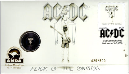 AC/DC “Black Ice” , Flick the Switch , Creatures of the Deep , PNC #429/500 ANDA Brisbane Money Expo 2023 Limited Edition...