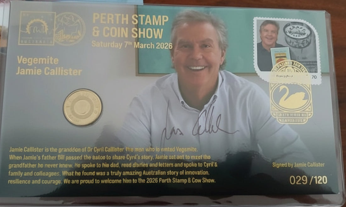 2026 perth coin and stamp show pnc 029/120 Anda overprint