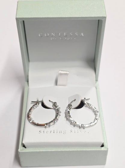 Contessa Di Capri silver earrings
