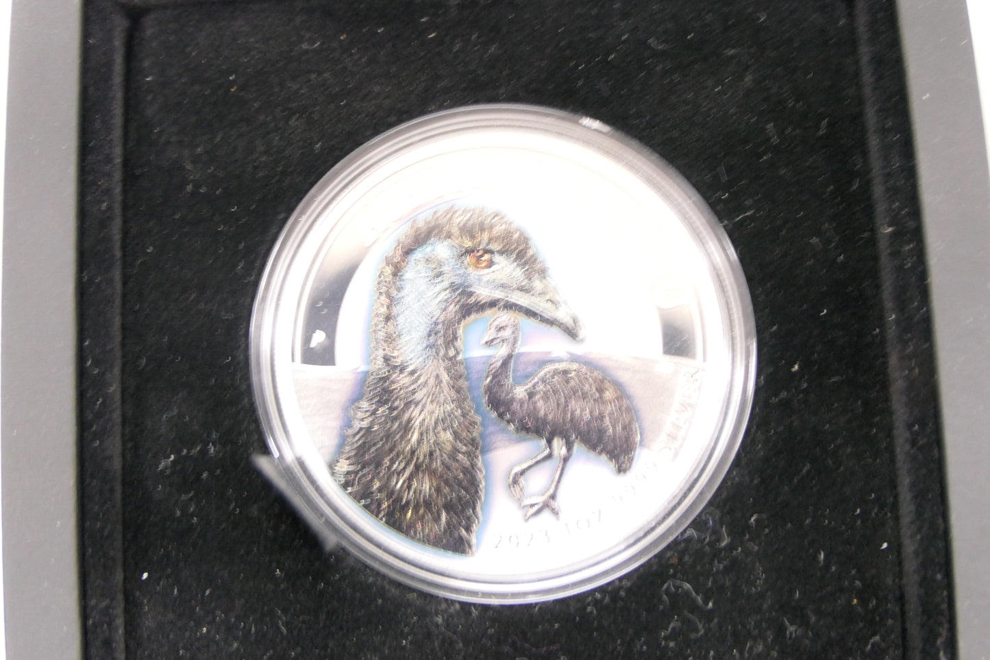 2023 Aus 1oz Coloured Emu Perth Mint front