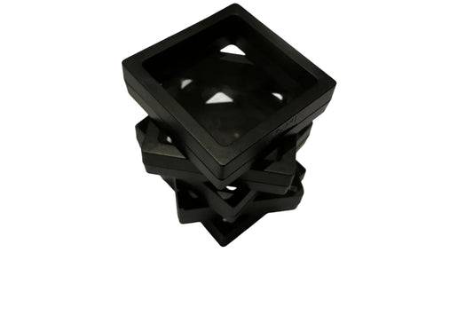 3d Floating Frame Coin Display Case — Black front